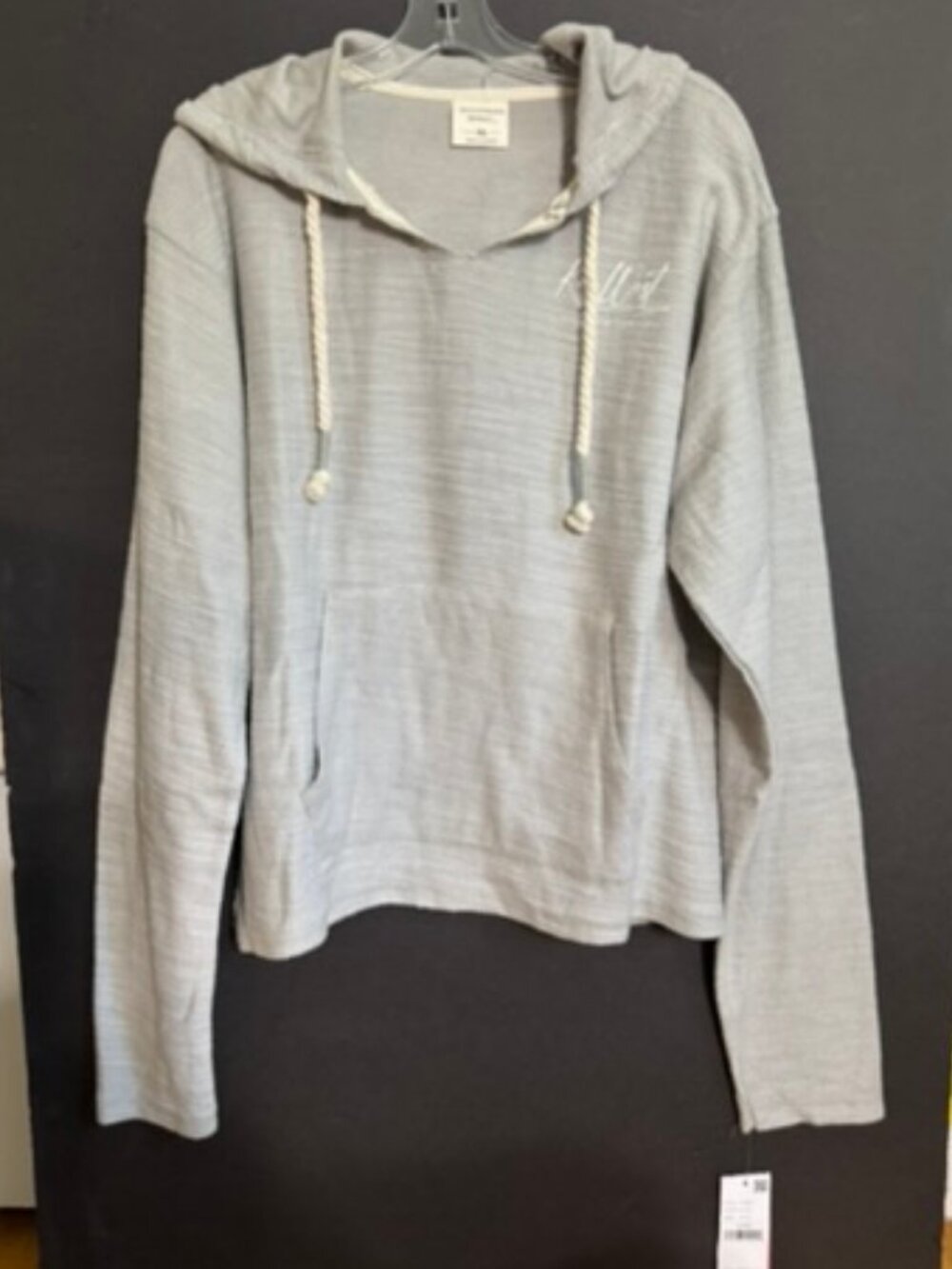 NWT Southern Spirit Key West Pullover Gray Cotton Hoodie - White Logo Sz XL